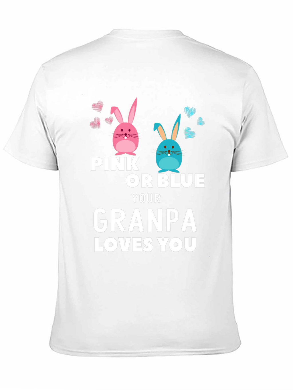 Pink or Blue Grandpa Loves You T-Shirt