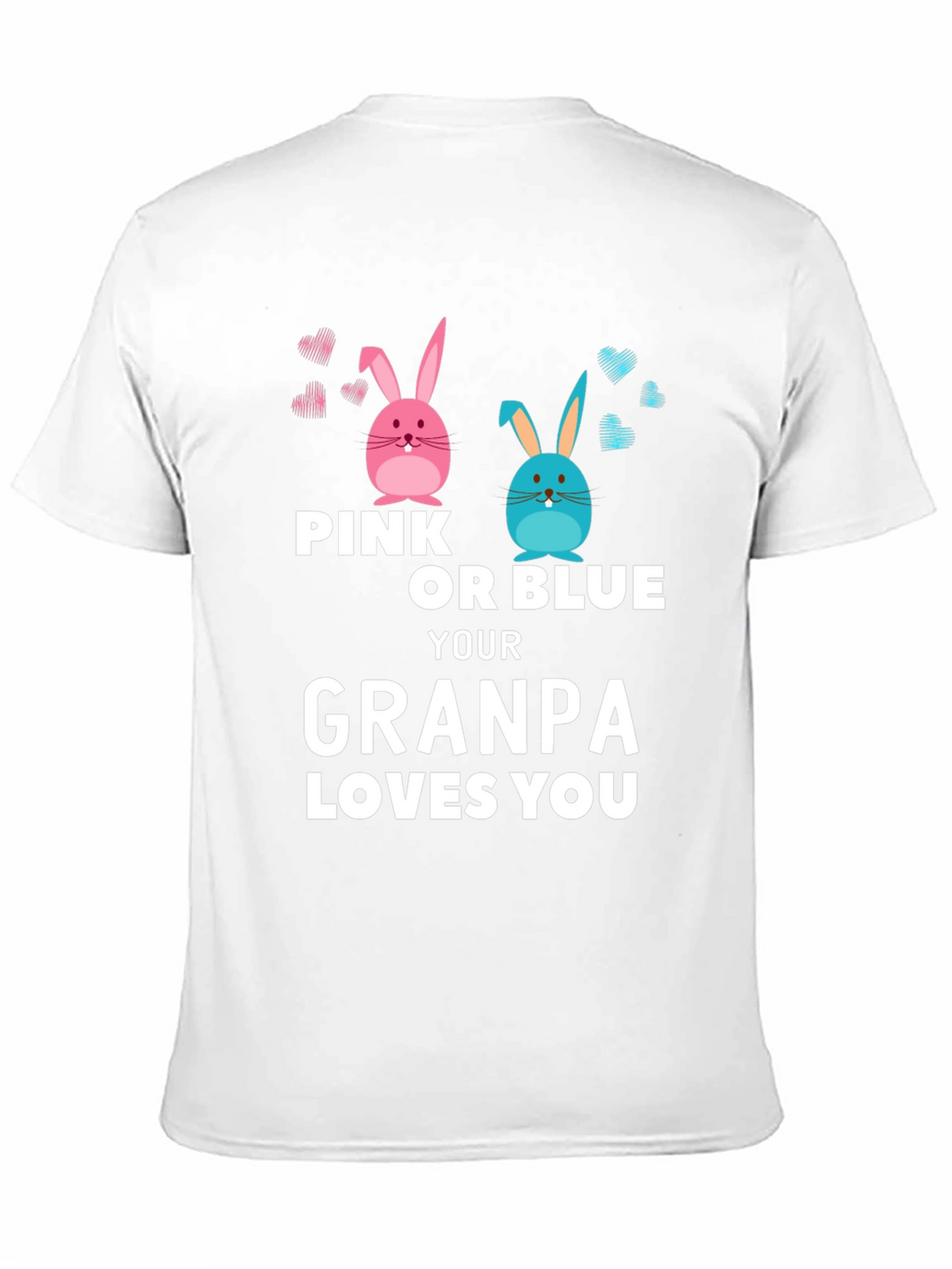 Pink or Blue Grandpa Loves You T-Shirt