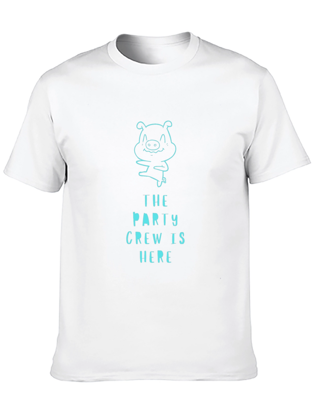 Party Crew Pig Graphic Tee - Black T-Shirt