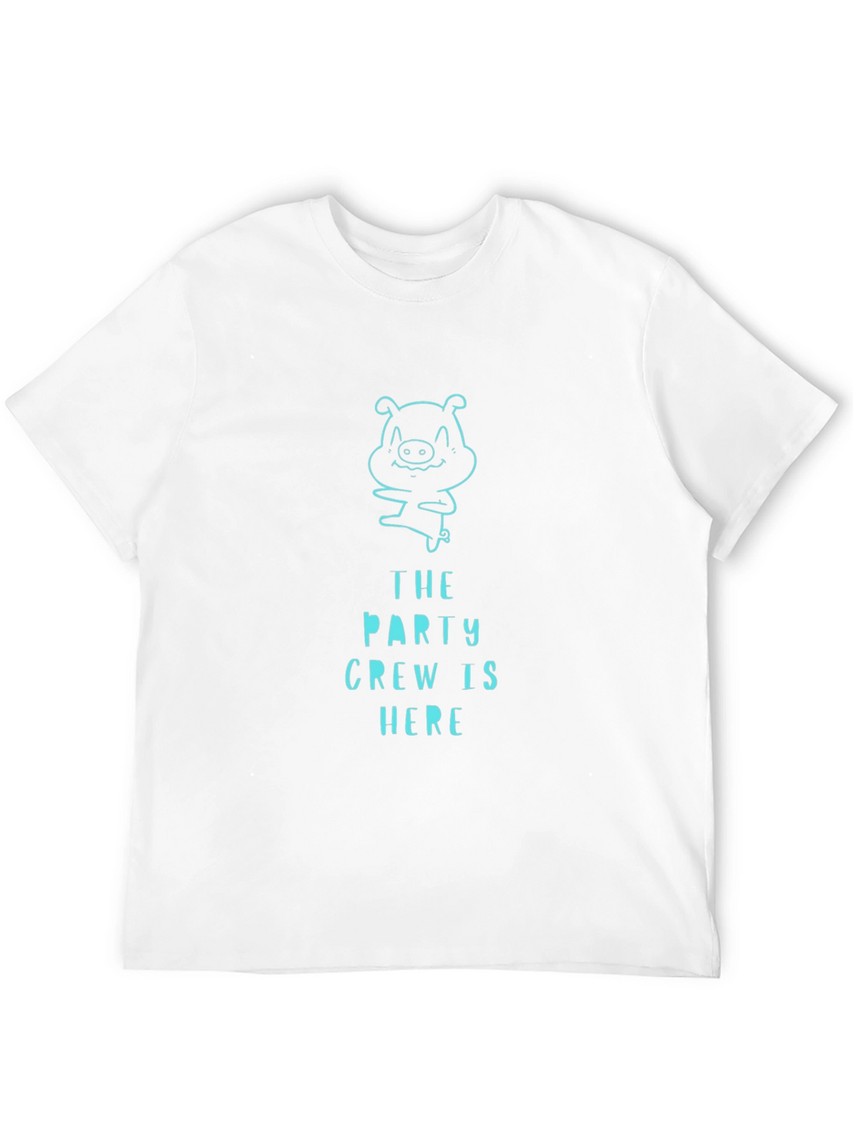 Party Crew Pig Graphic Tee - Black T-Shirt