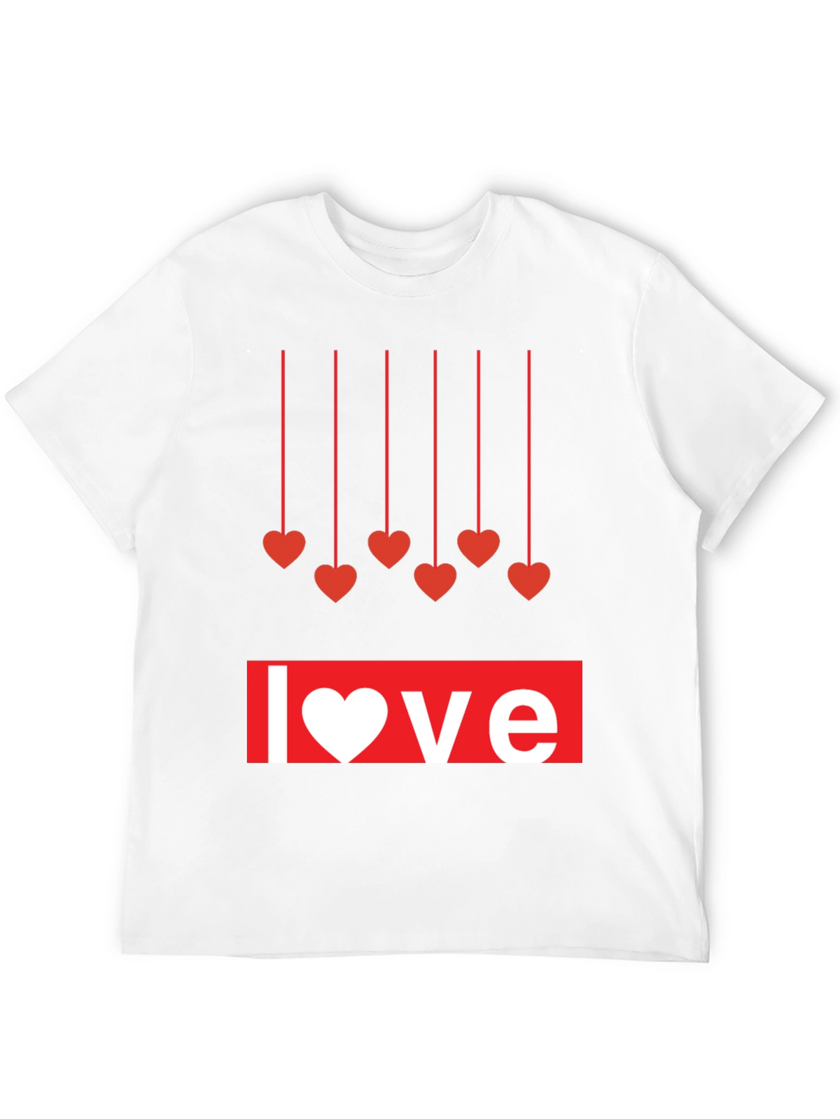 Love Heartstrings Graphic Tee - Black