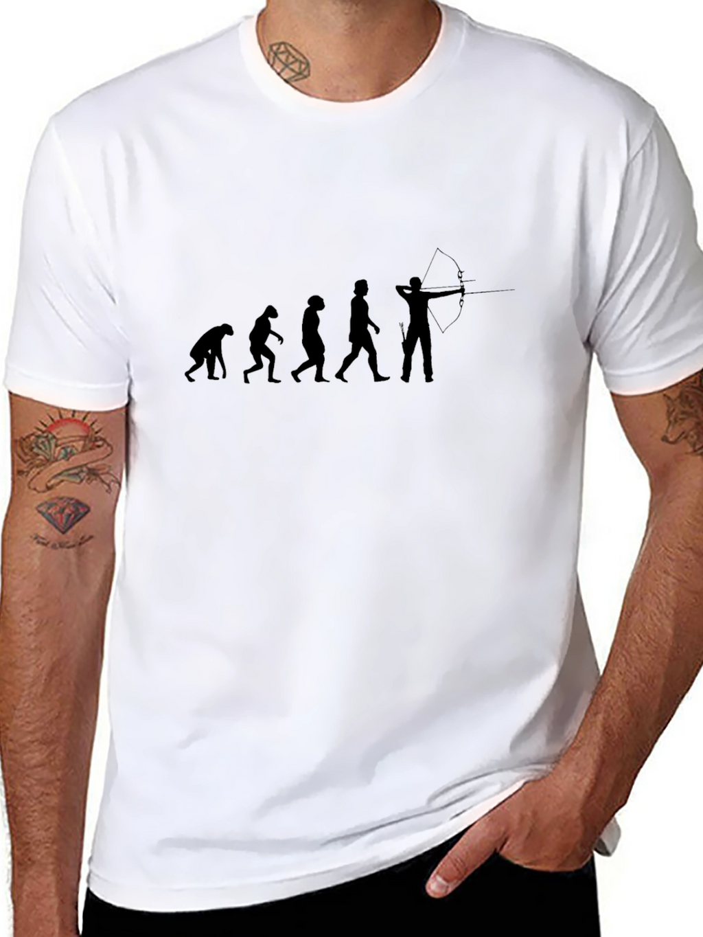 Archer Evolution T-Shirt - Black Graphic Tee