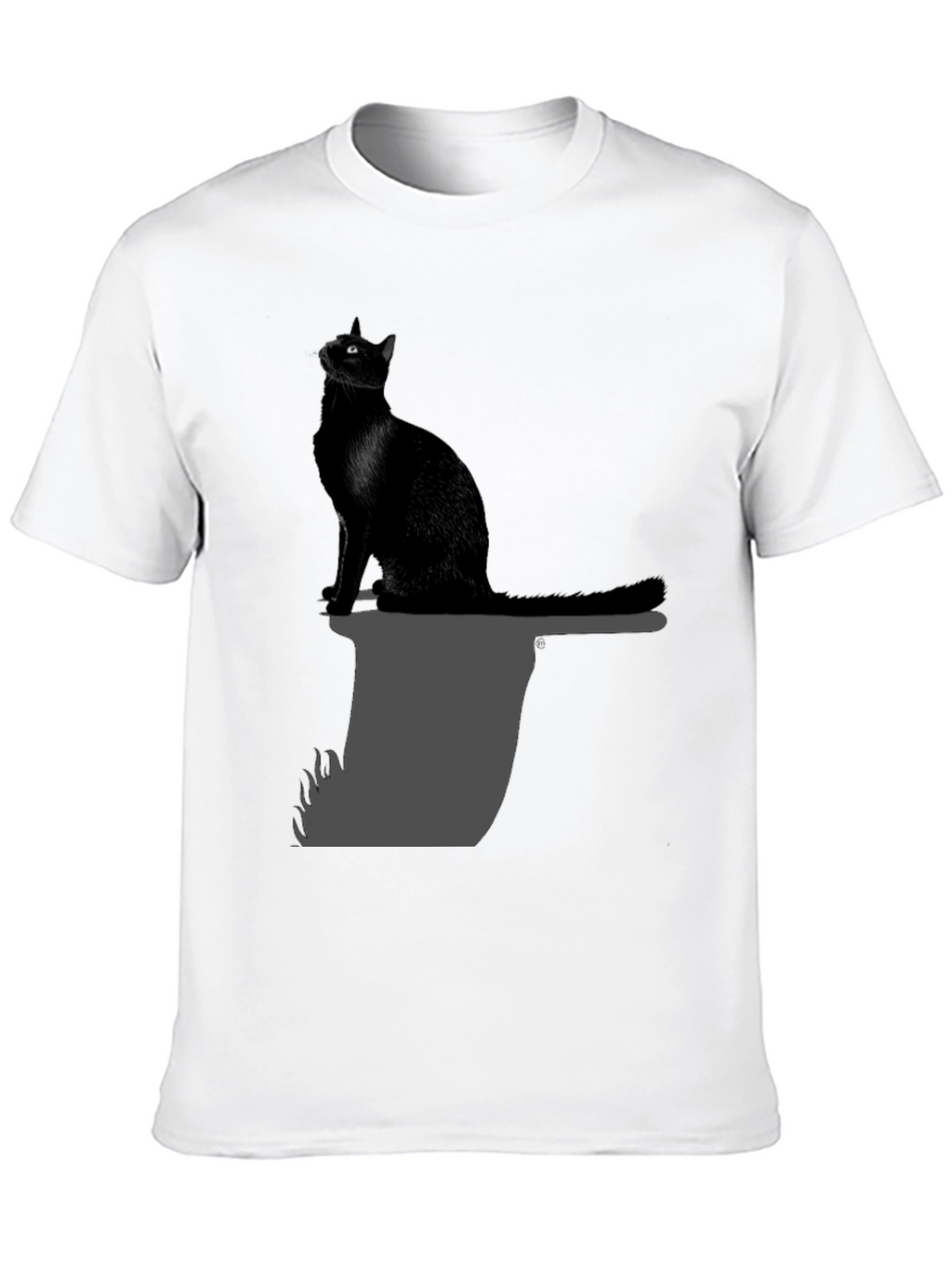 Black Cat on Axe T-Shirt