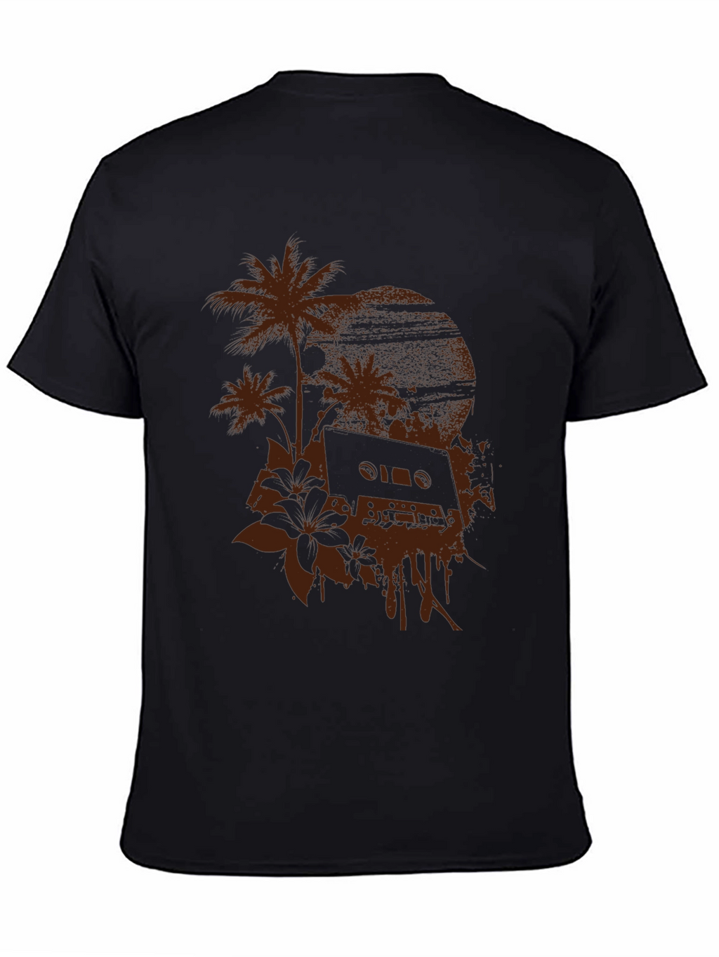 Tropical Cassette Tape Graphic T-Shirt