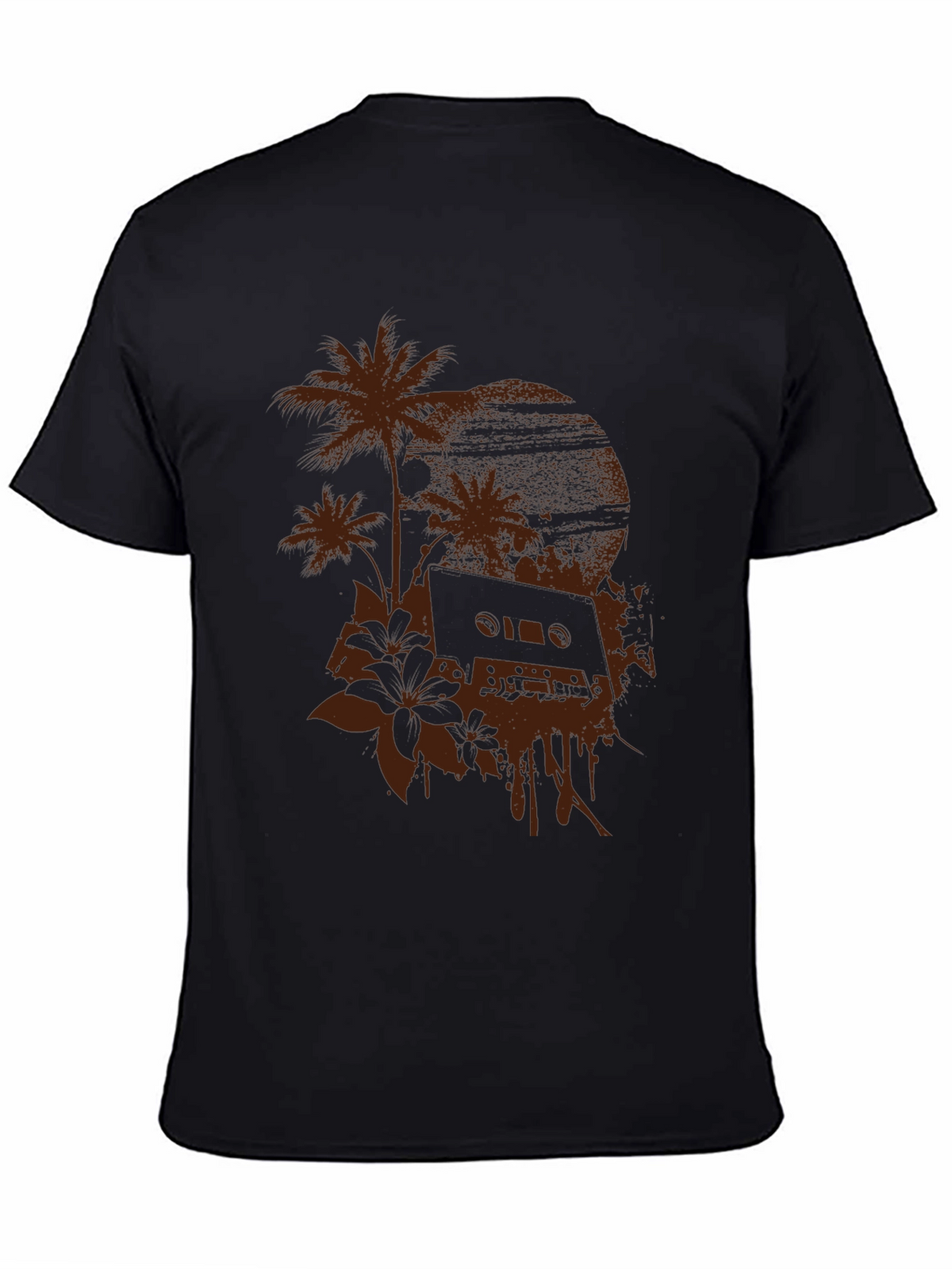 Tropical Cassette Tape Graphic T-Shirt