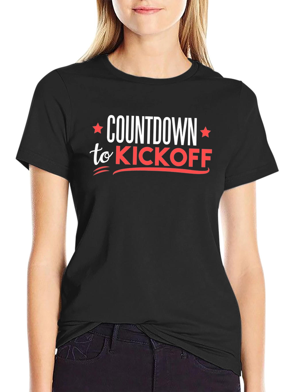 Countdown to Kickoff Black Graphic Tee
