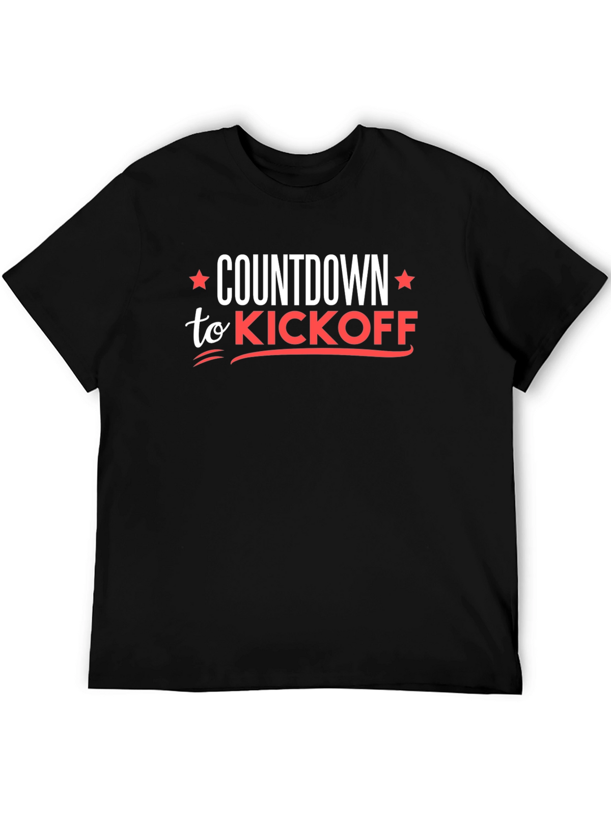 Countdown to Kickoff Black Graphic Tee