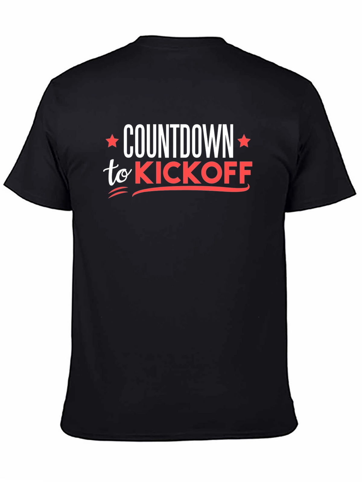 Countdown to Kickoff Black Graphic Tee