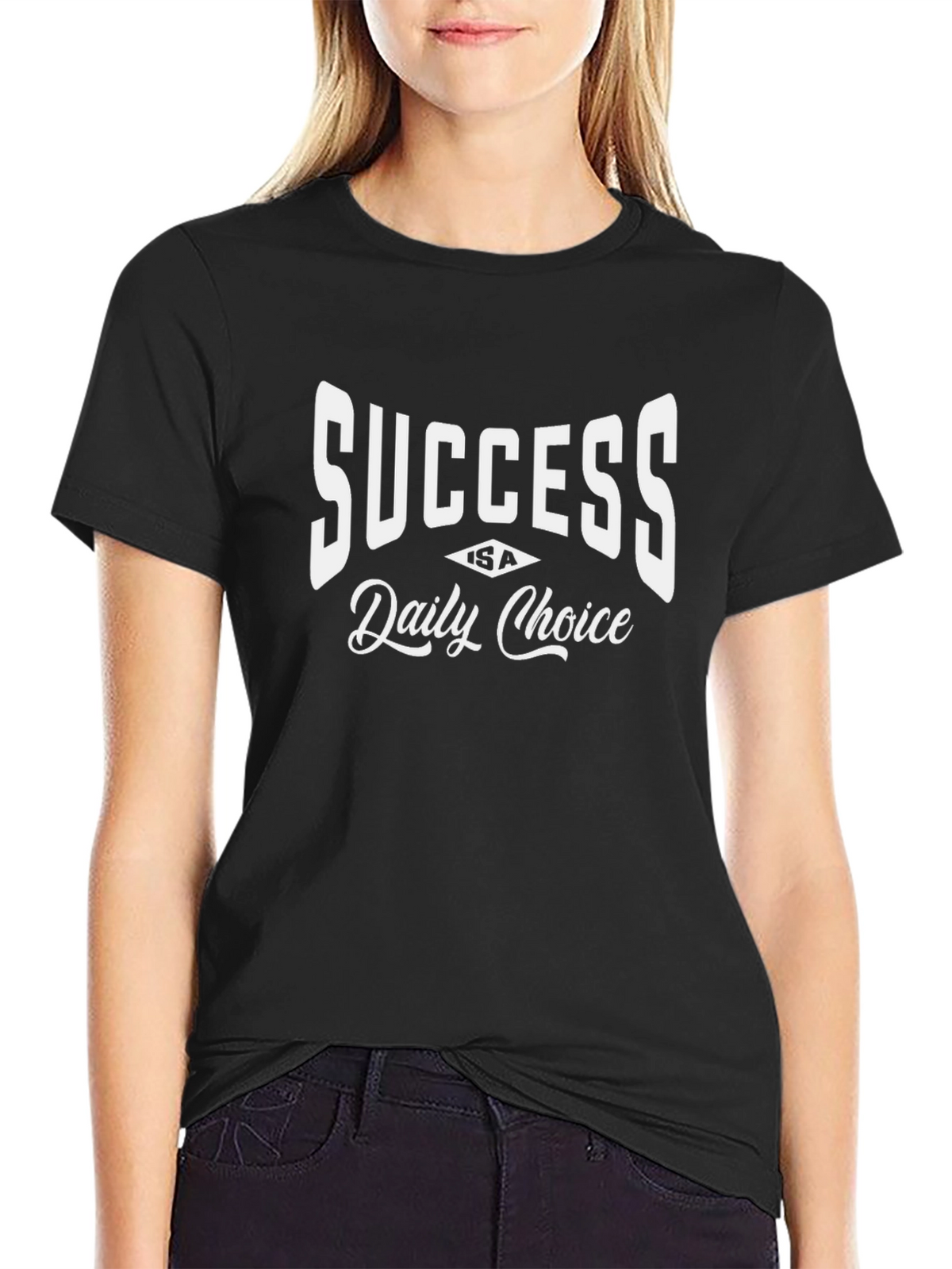 Success is a Daily Choice Black T-Shirt