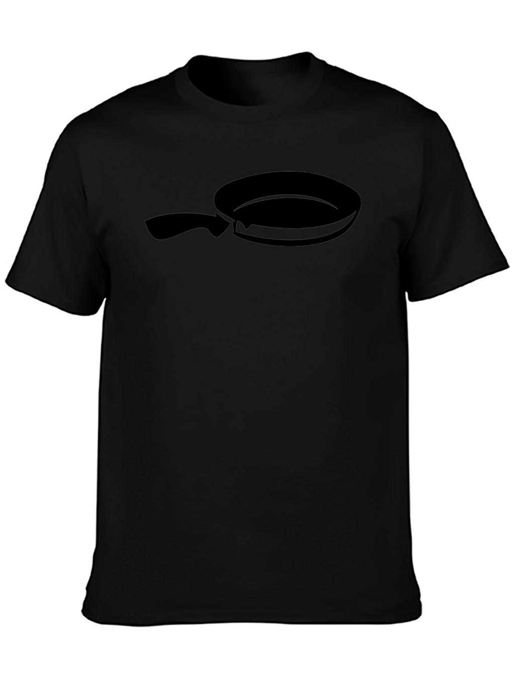 Black Frying Pan Graphic Tee - Culinary Fun!