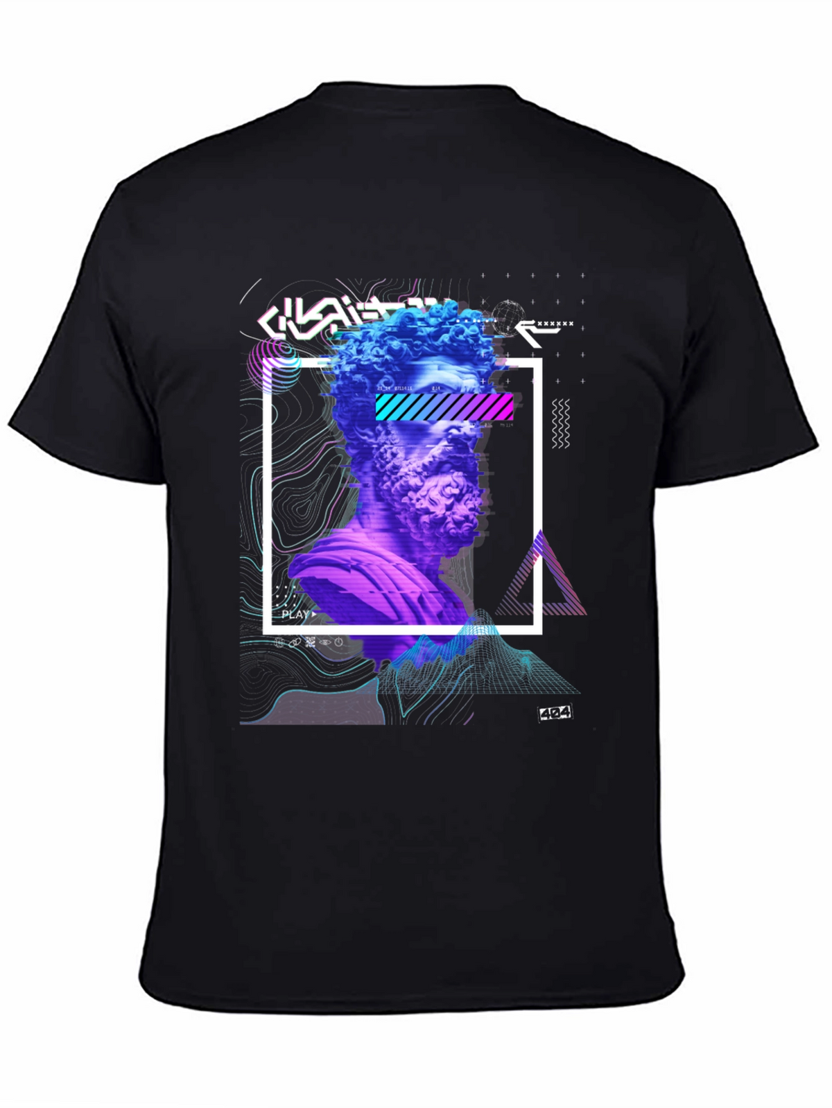 Statue Graphic Tee - Modern Art Shirt