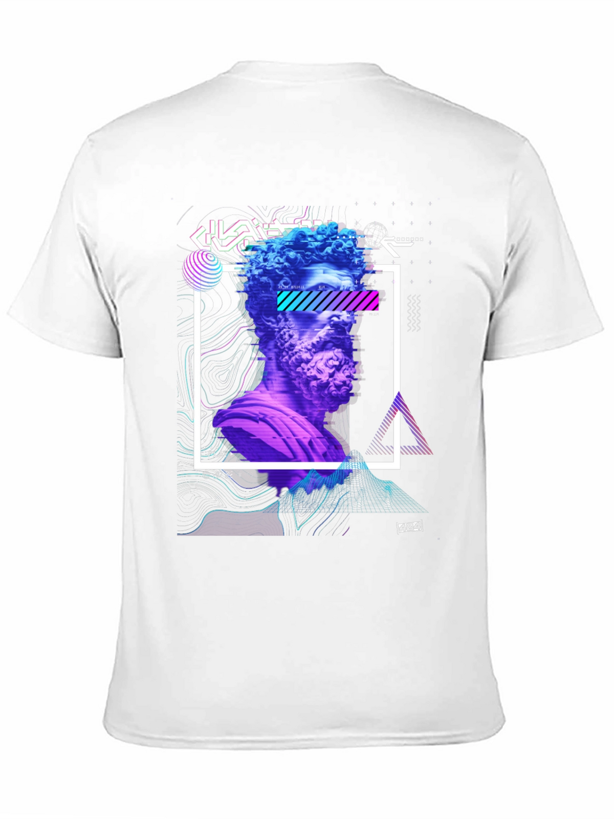 Statue Graphic Tee - Modern Art Shirt