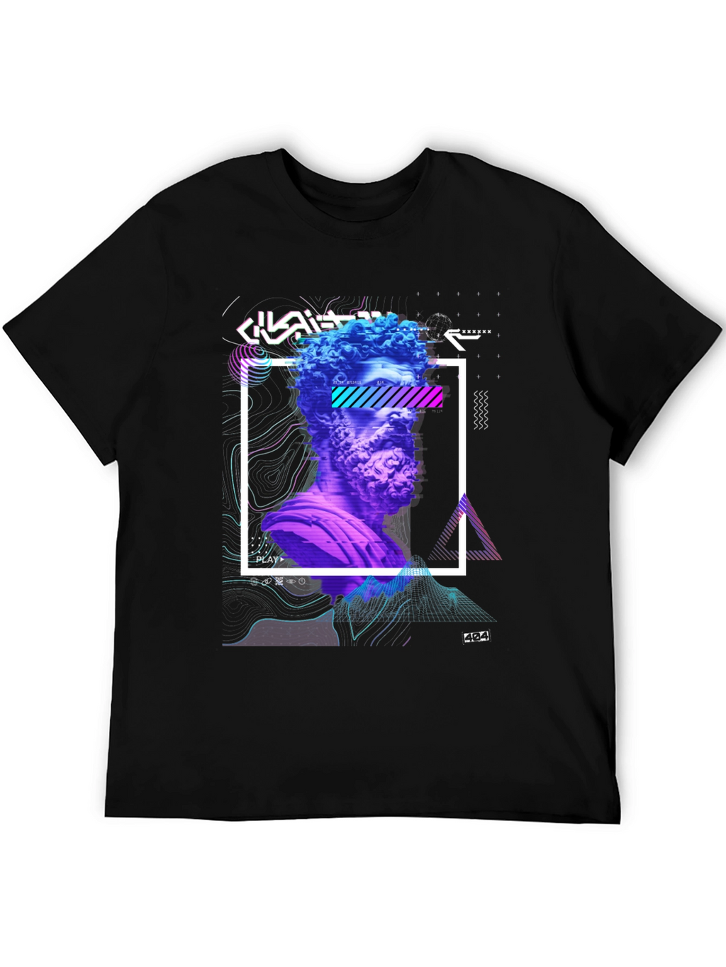 Statue Graphic Tee - Modern Art Shirt