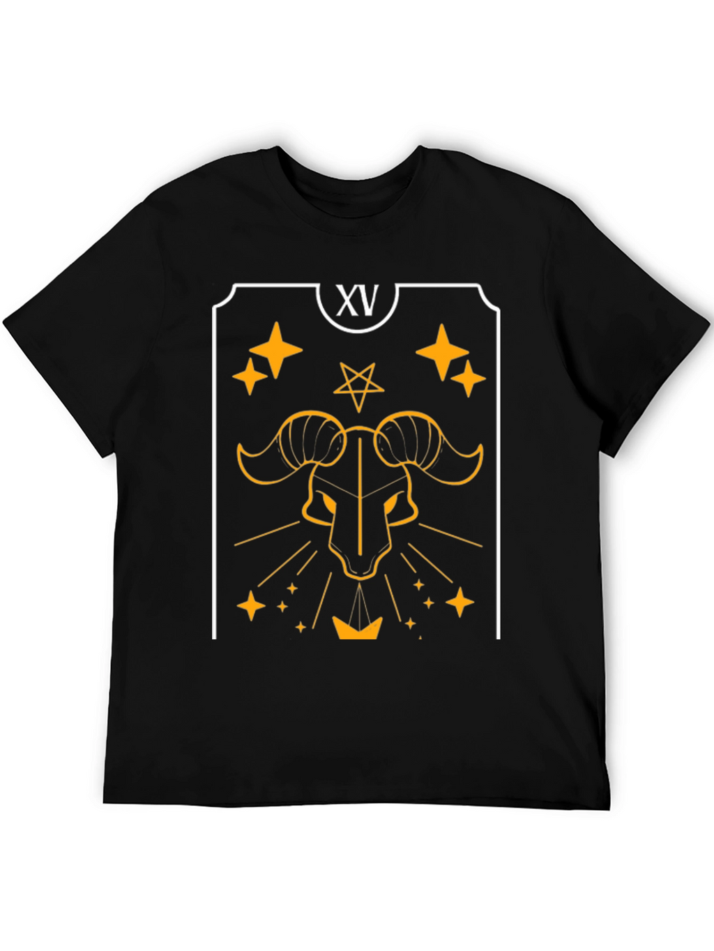 Devil Tarot Card Graphic Tee - Black
