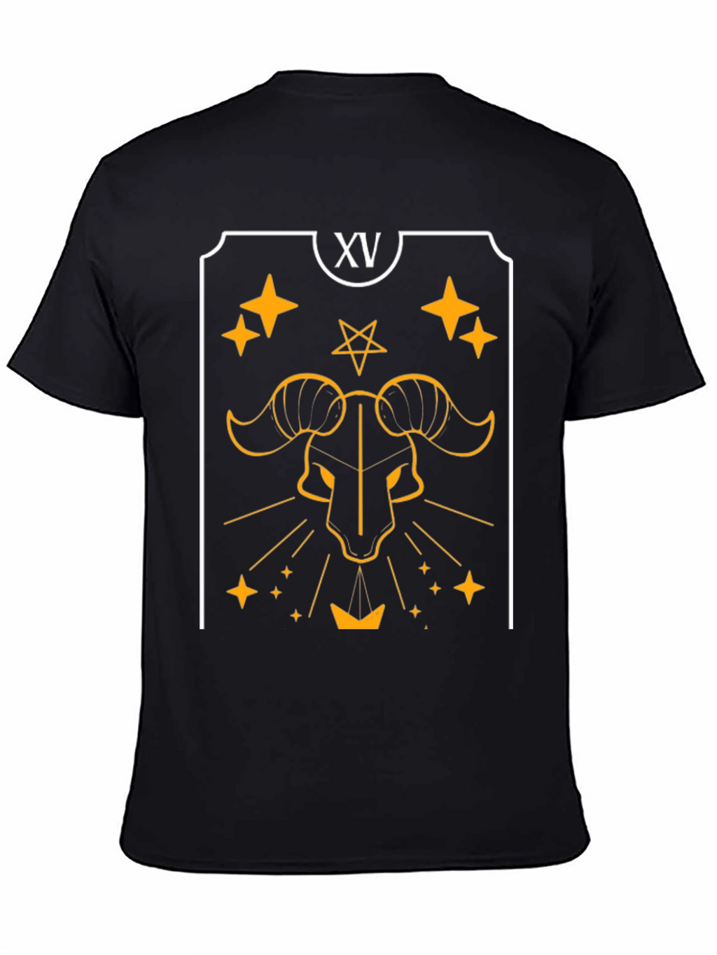 Devil Tarot Card Graphic Tee - Black