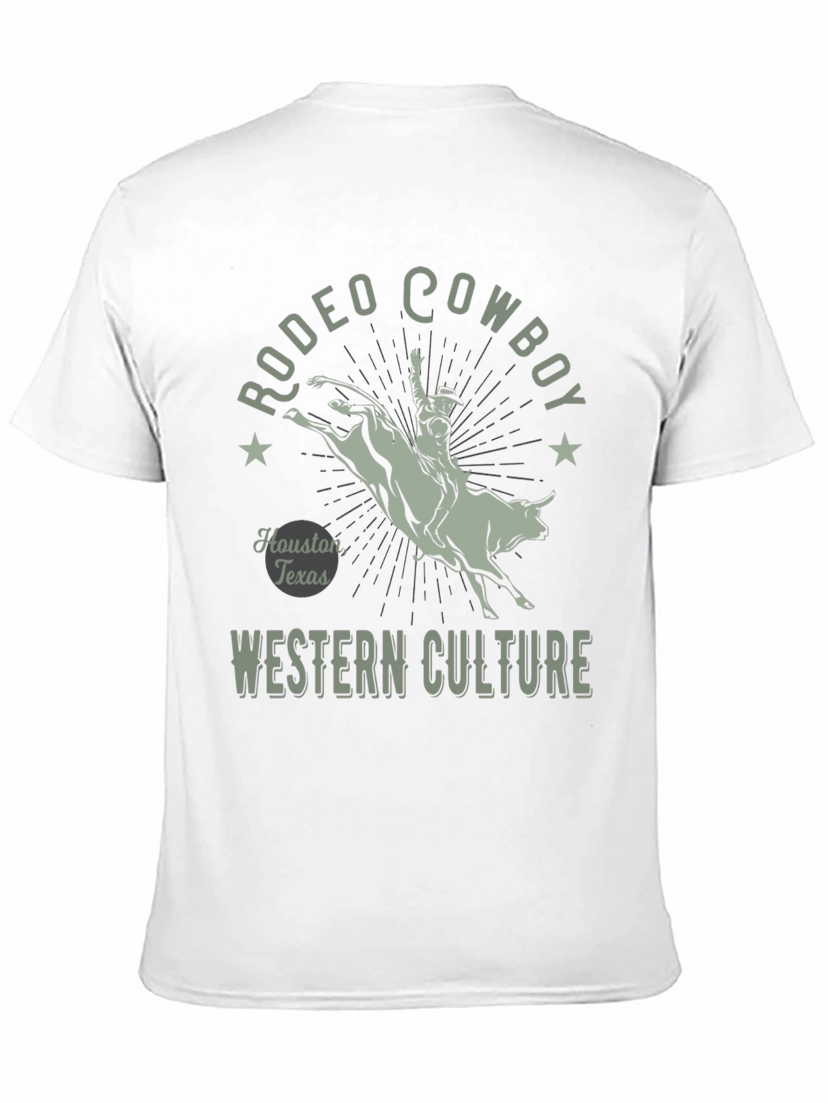 Rodeo Cowboy Graphic Tee - Western Culture Black T-Shirt
