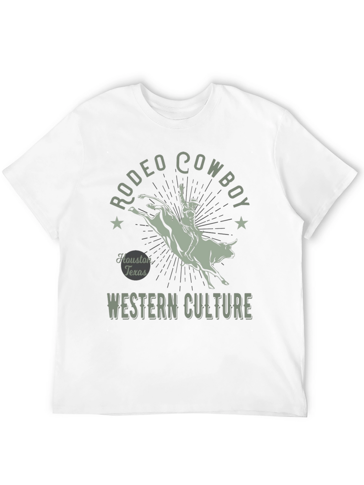 Rodeo Cowboy Graphic Tee - Western Culture Black T-Shirt