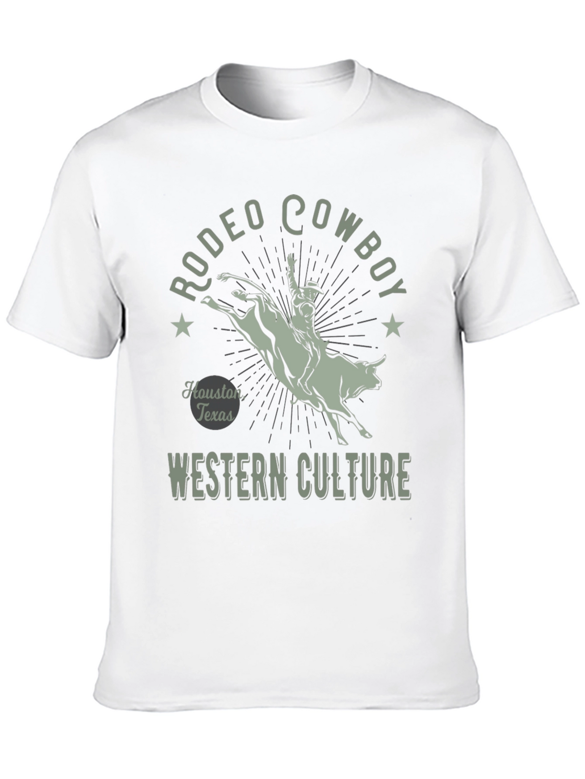 Rodeo Cowboy Graphic Tee - Western Culture Black T-Shirt