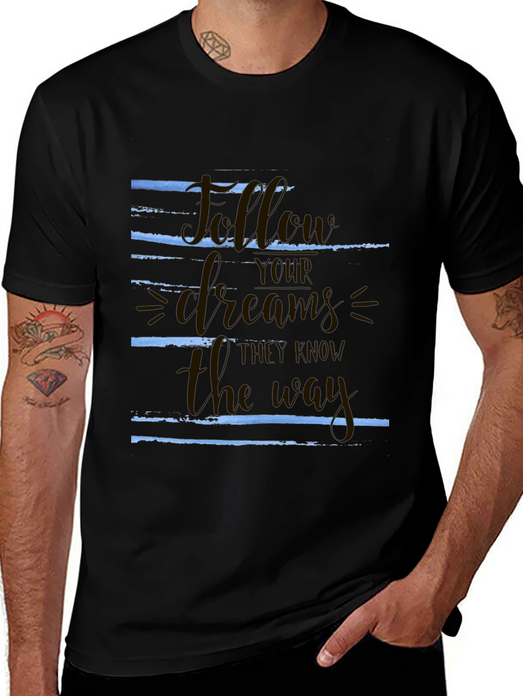 Follow Your Dreams Graphic T-Shirt - Motivational Tee