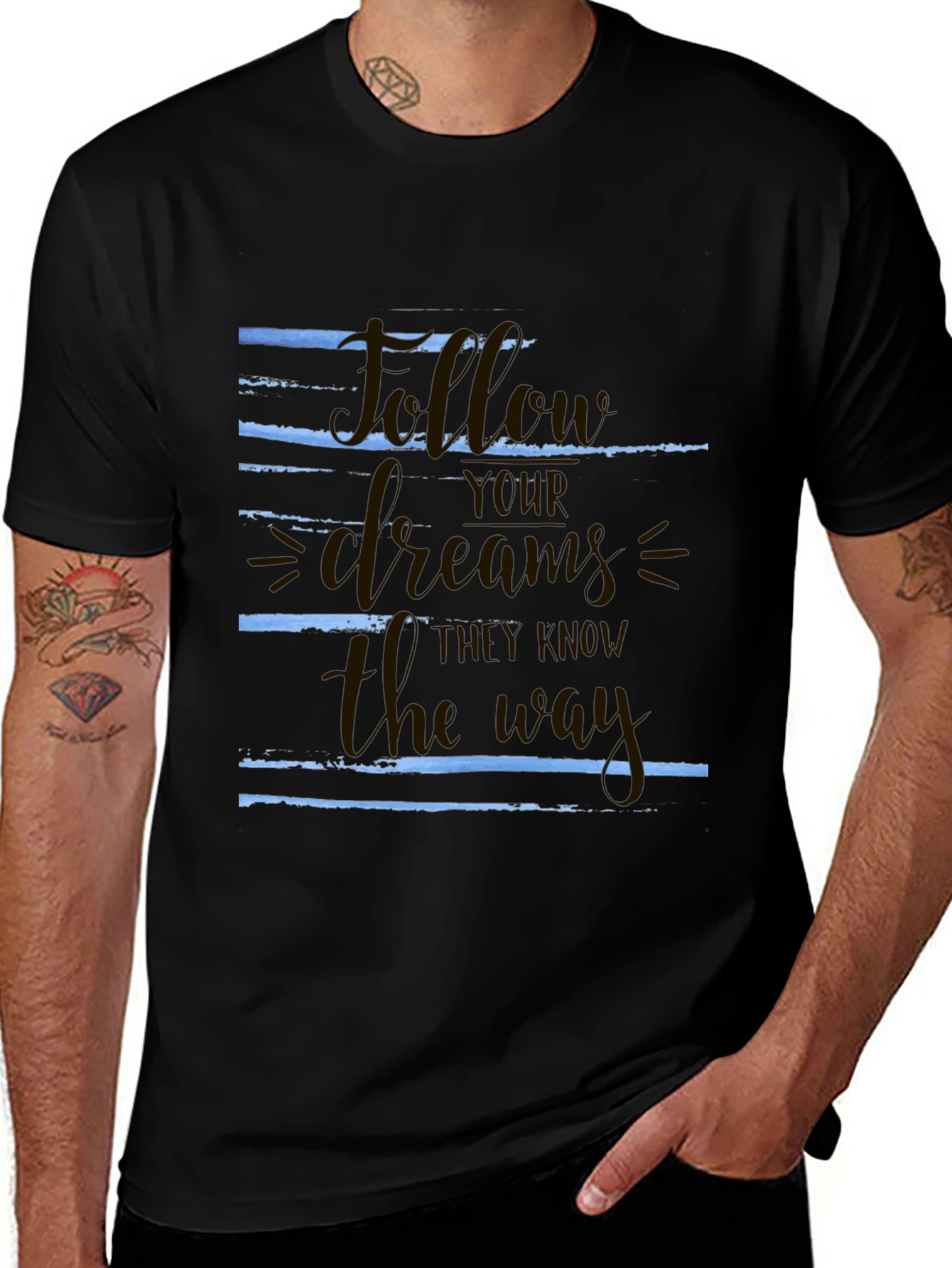 Follow Your Dreams Graphic T-Shirt - Motivational Tee
