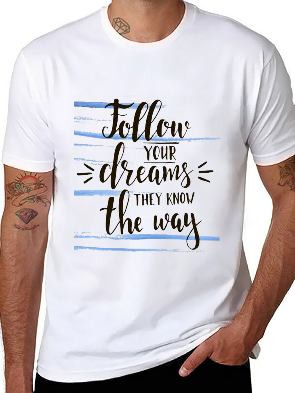 Follow Your Dreams Graphic T-Shirt - Motivational Tee