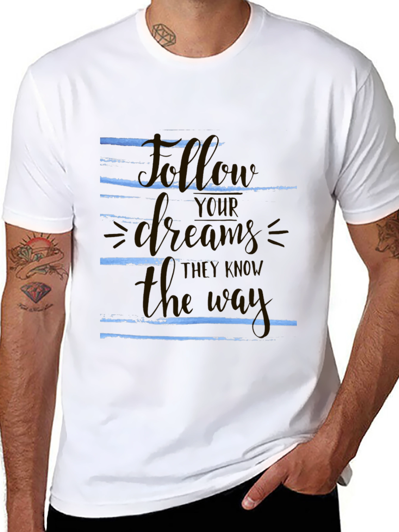 Follow Your Dreams Graphic T-Shirt - Motivational Tee