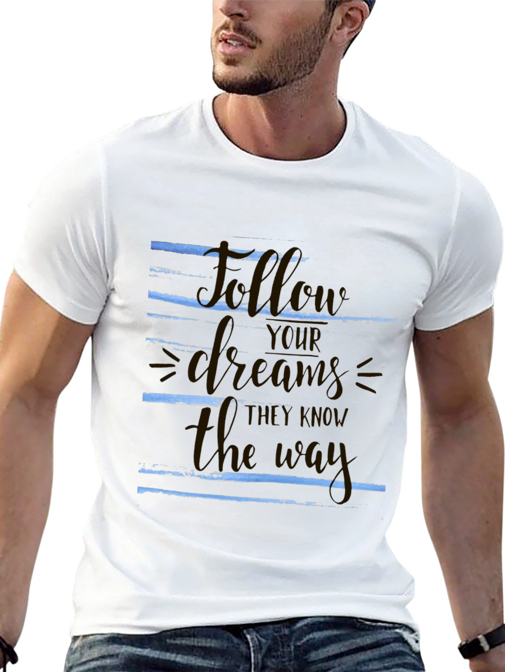 Follow Your Dreams Graphic T-Shirt - Motivational Tee