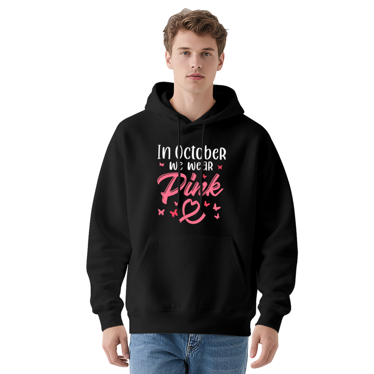 Colorful Butterfly Pullover - "In October WE WEAR"