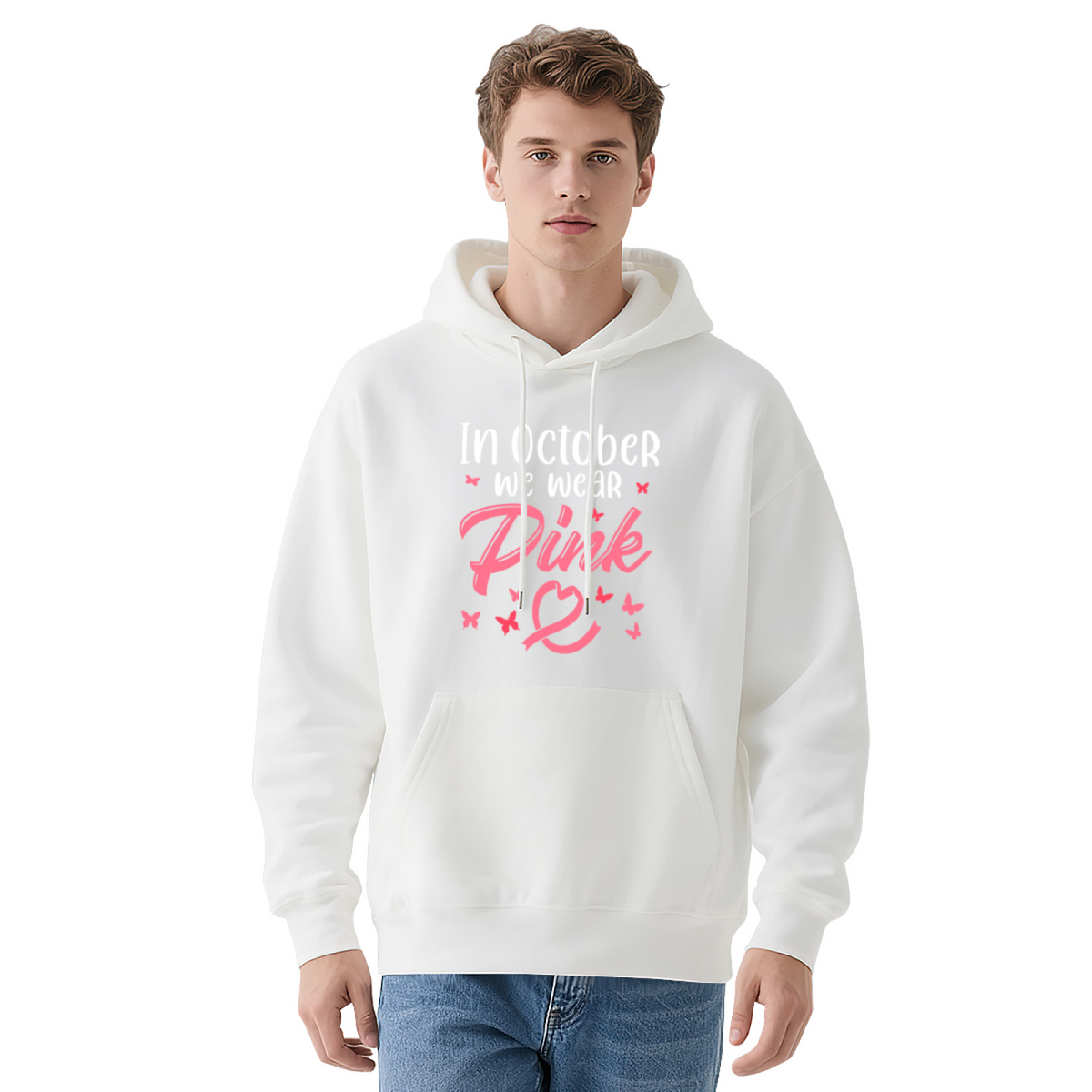 Colorful Butterfly Pullover - "In October WE WEAR"