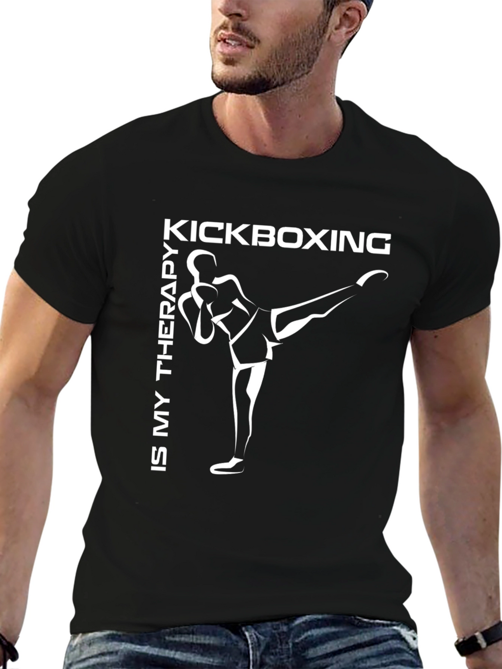Kickboxing Therapy Black T-Shirt