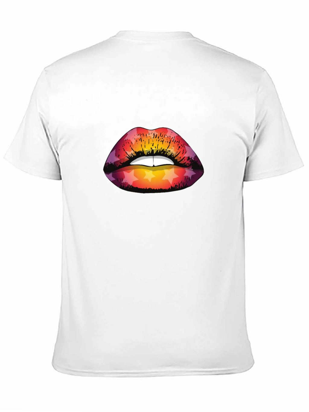 Star Lips Graphic Tee - Mens Black T-Shirt