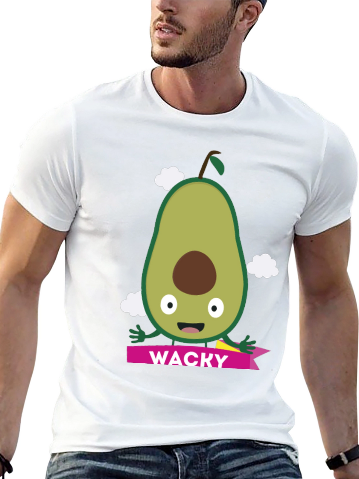 Wacky Avocado Graphic Tee - Fun & Unique Design