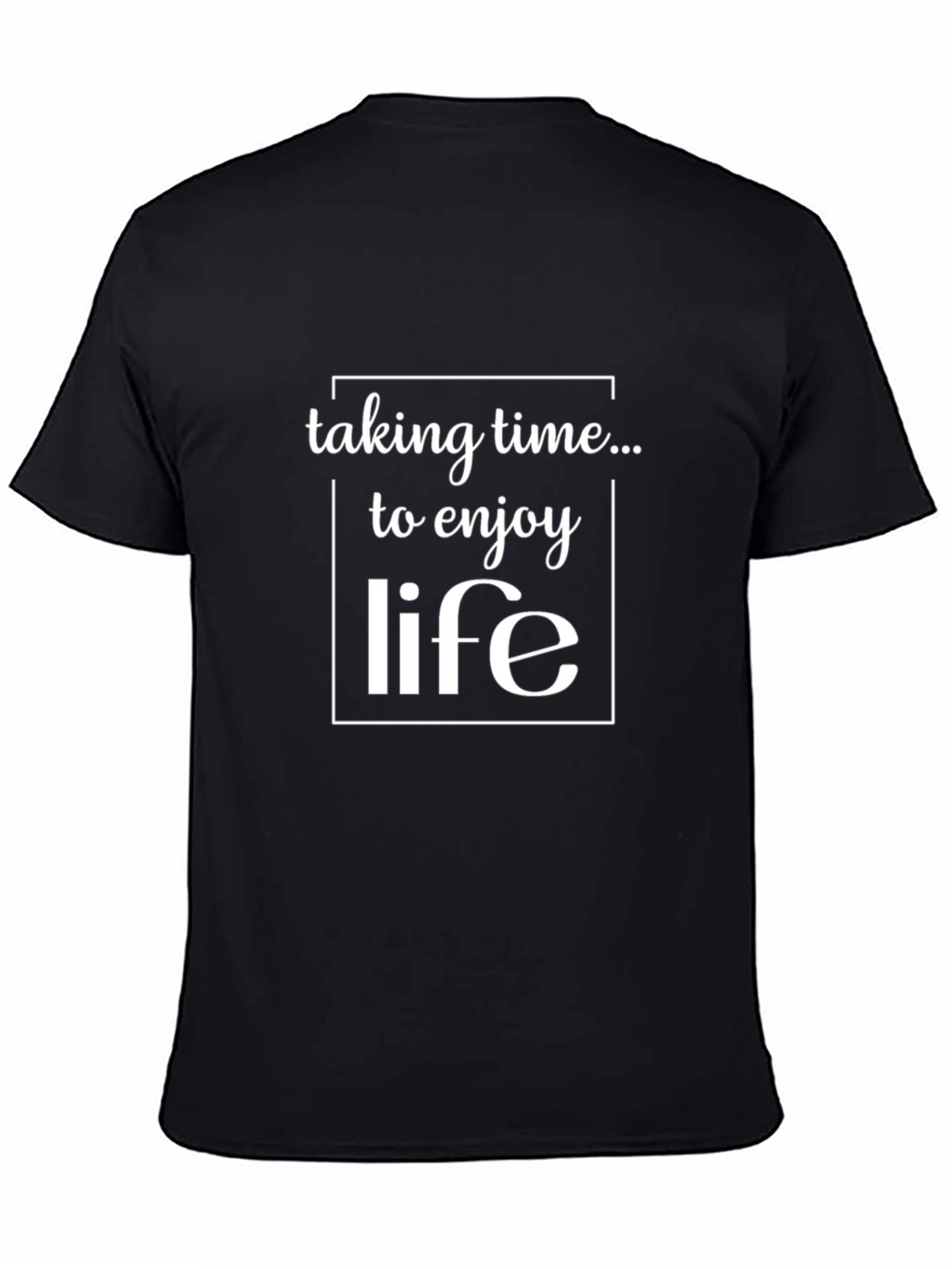 Enjoy Life Black Graphic Tee