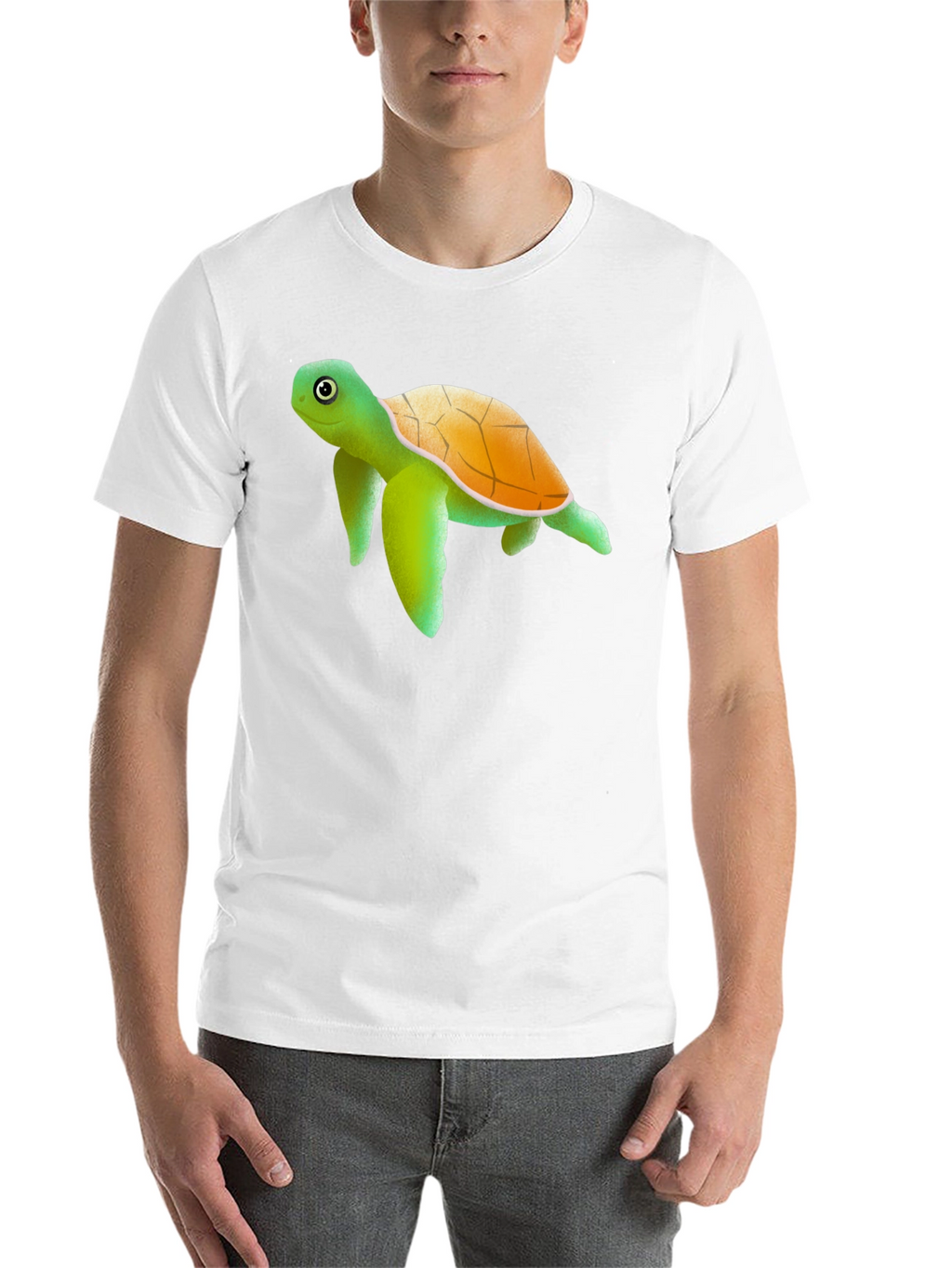 Turtle Graphic Tee - Cute Animal Print Shirt
