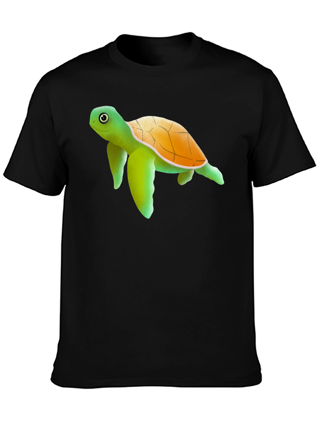 Turtle Graphic Tee - Cute Animal Print Shirt
