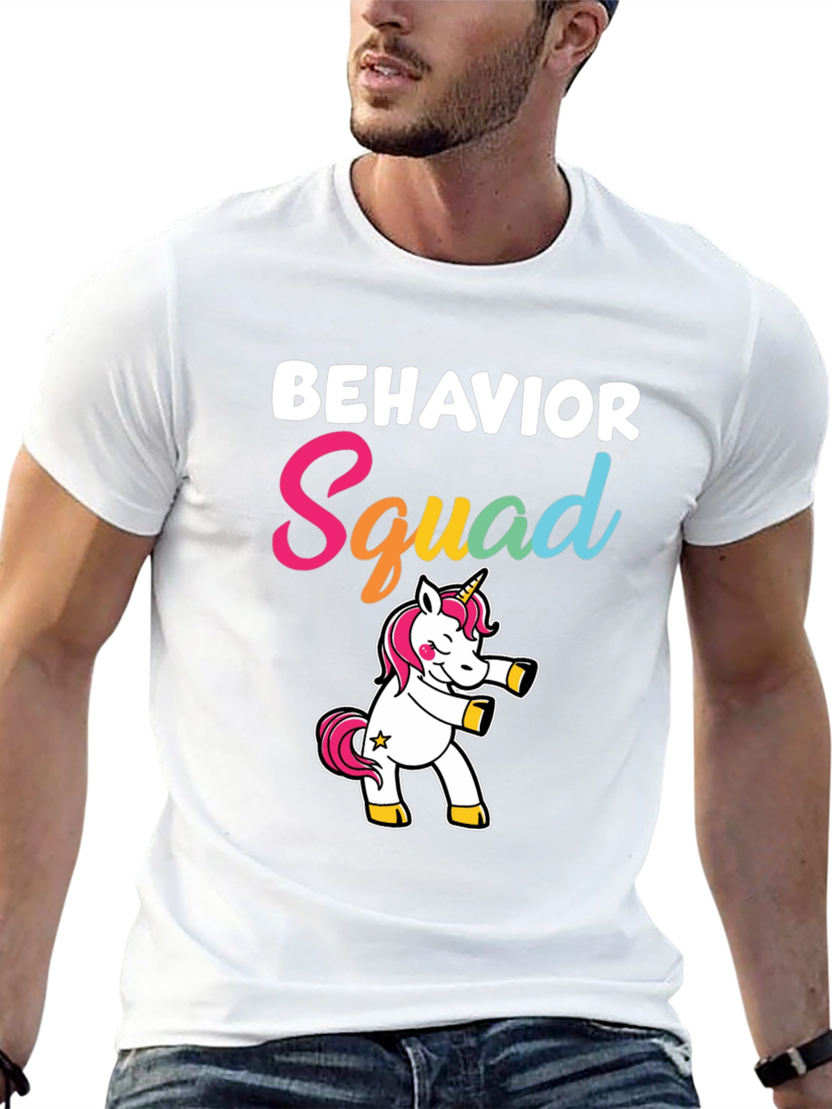 Behavior Squad Unicorn Graphic T-Shirt