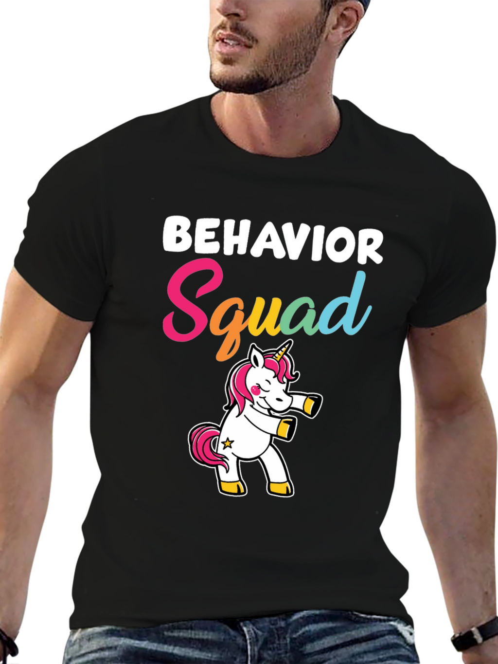 Behavior Squad Unicorn Graphic T-Shirt