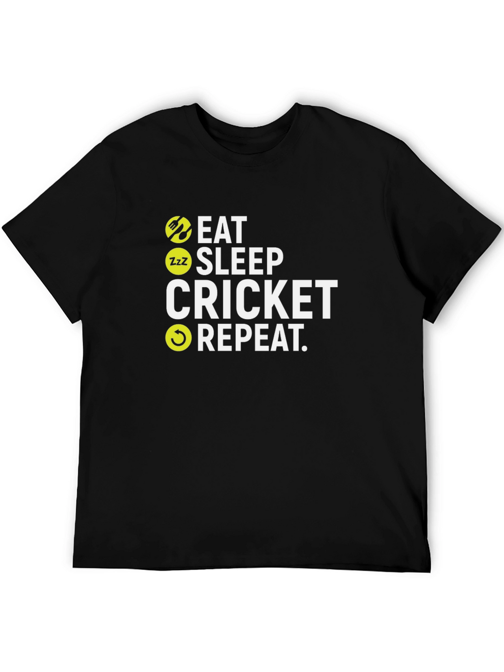 Eat Sleep Cricket Repeat T-Shirt