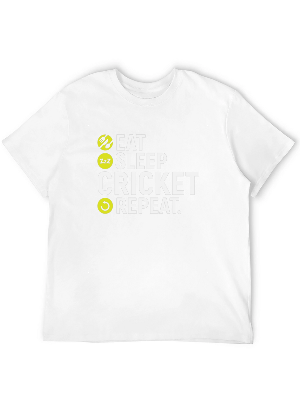 Eat Sleep Cricket Repeat T-Shirt