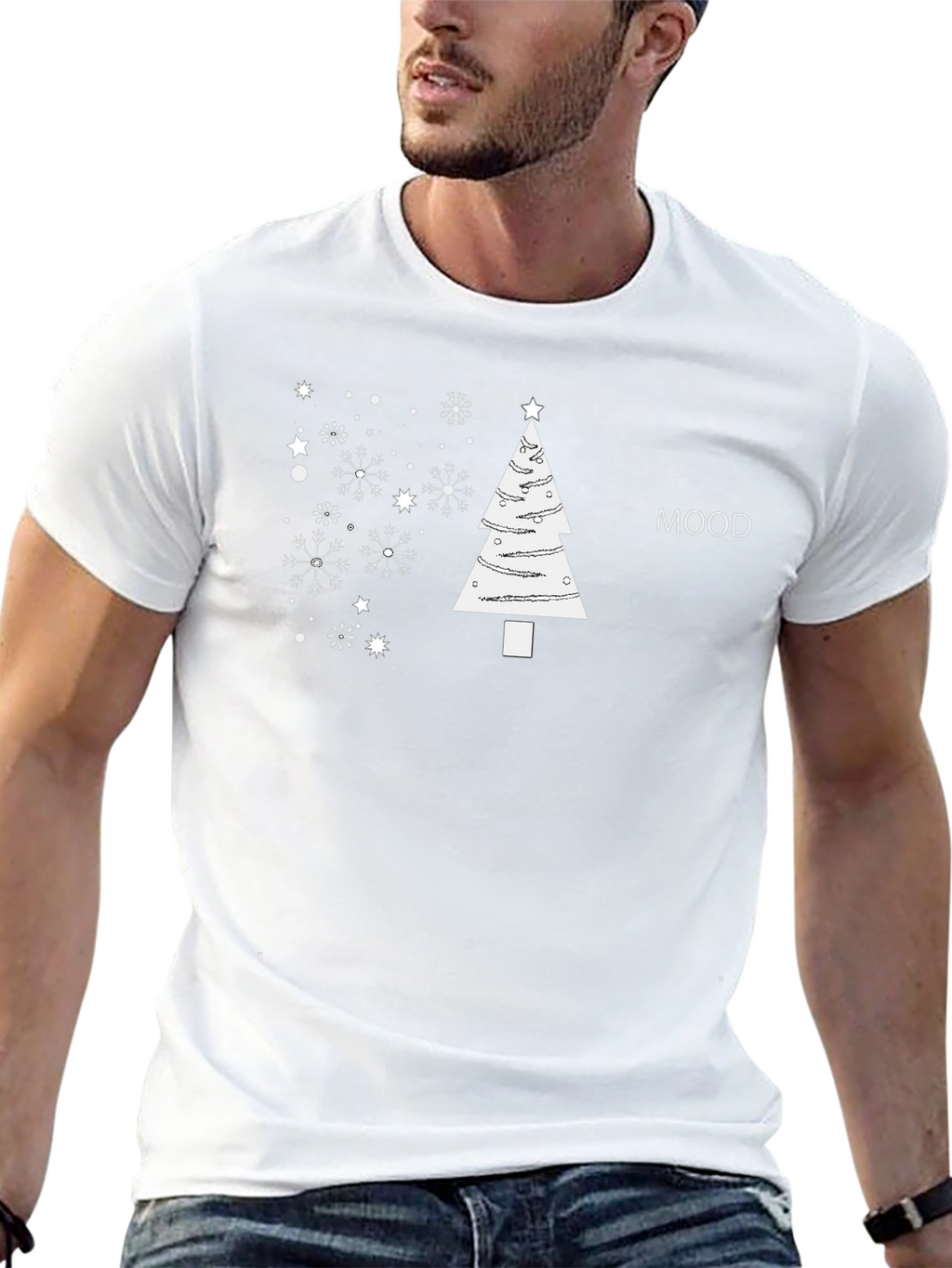 Christmas Mood Tee - Holiday Graphic T-Shirt