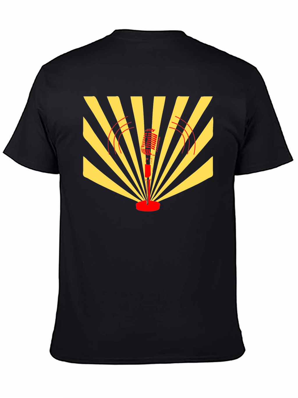 Retro Microphone Graphic T-Shirt