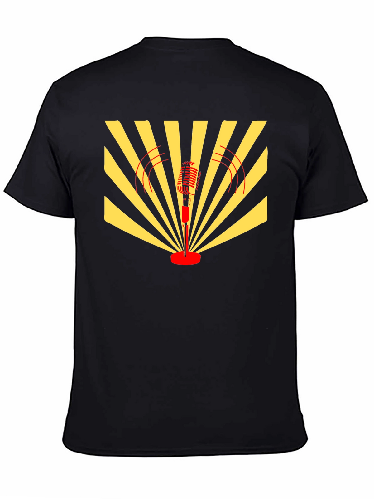 Retro Microphone Graphic T-Shirt