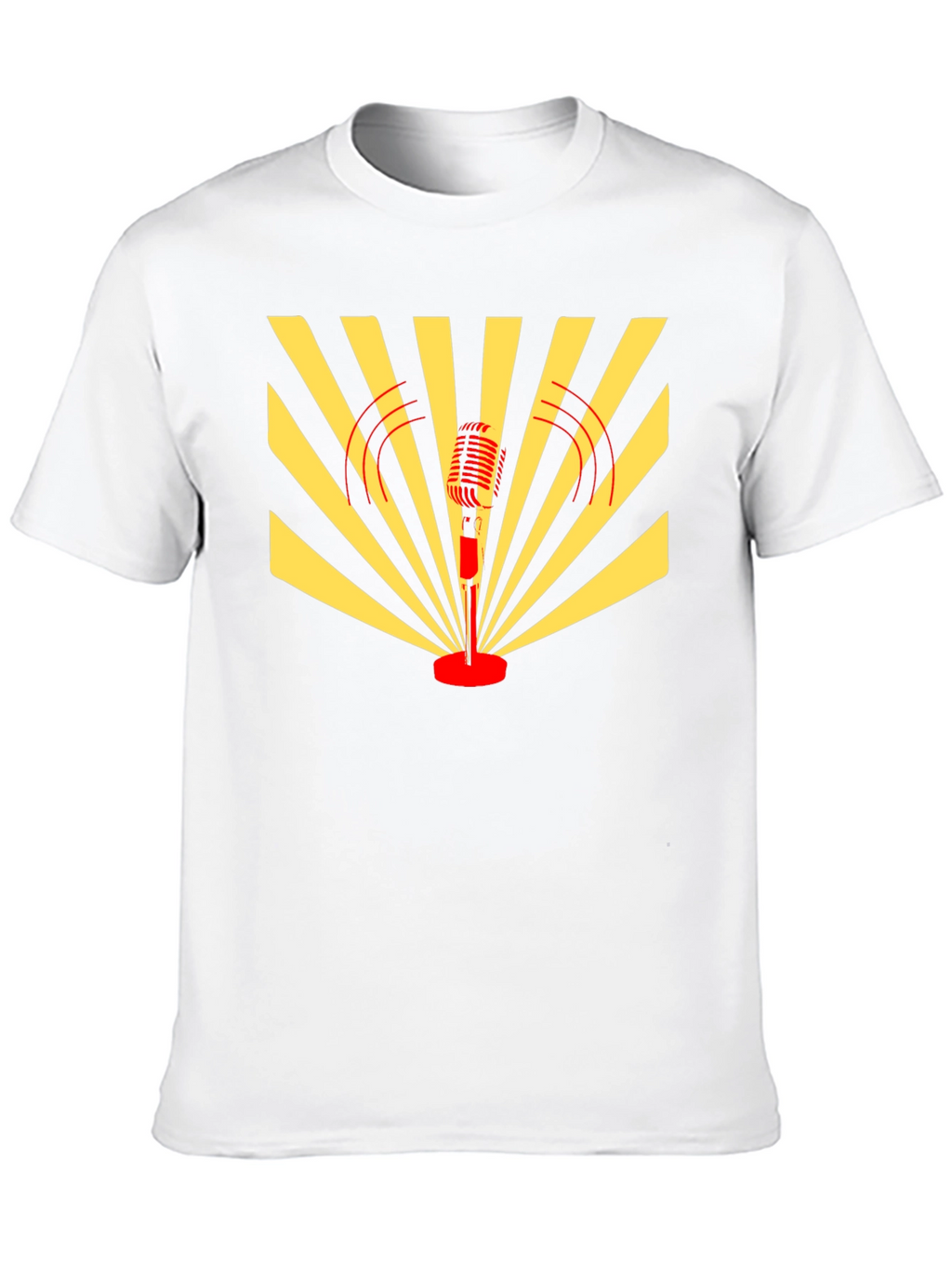 Retro Microphone Graphic T-Shirt