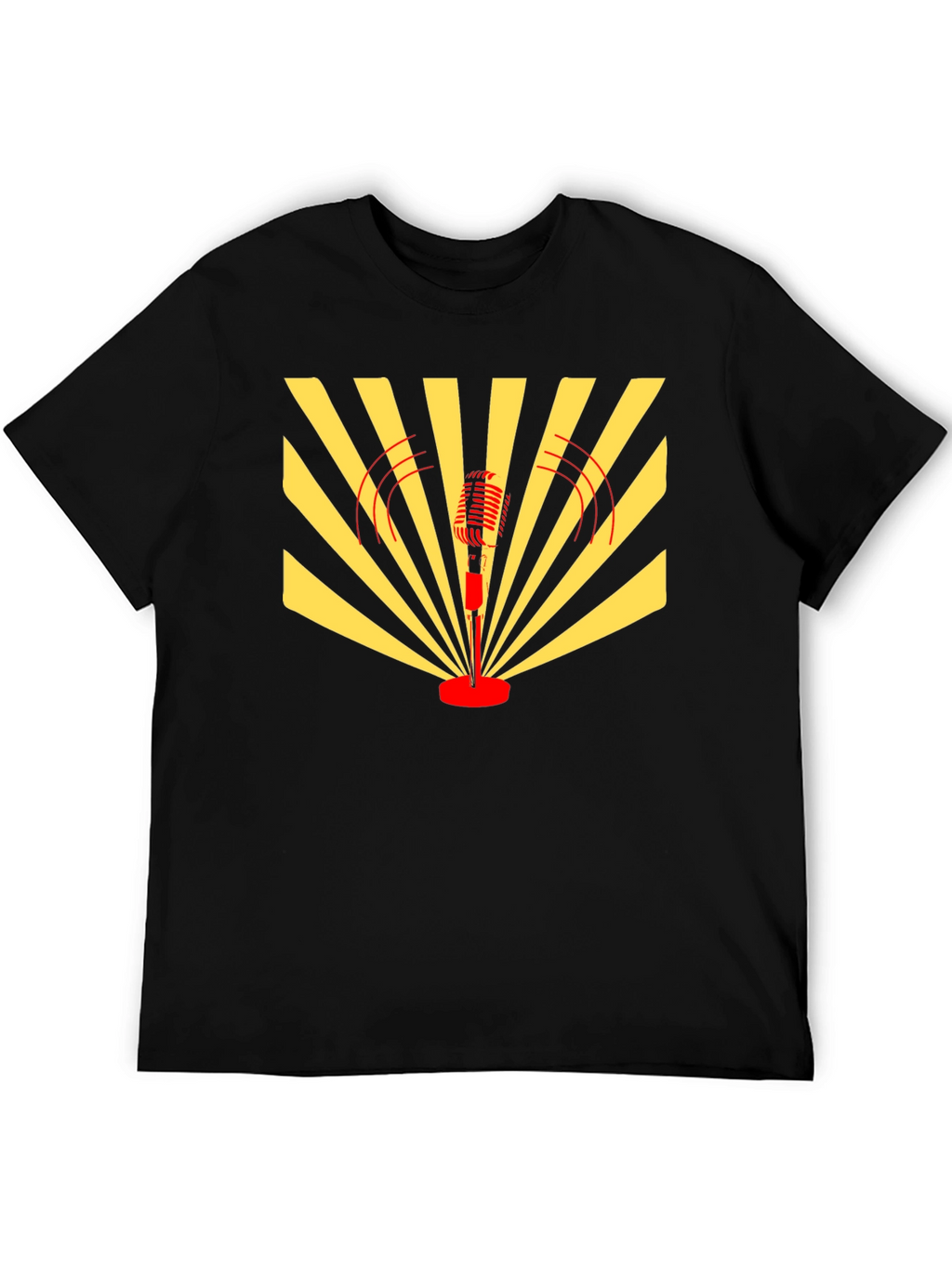 Retro Microphone Graphic T-Shirt