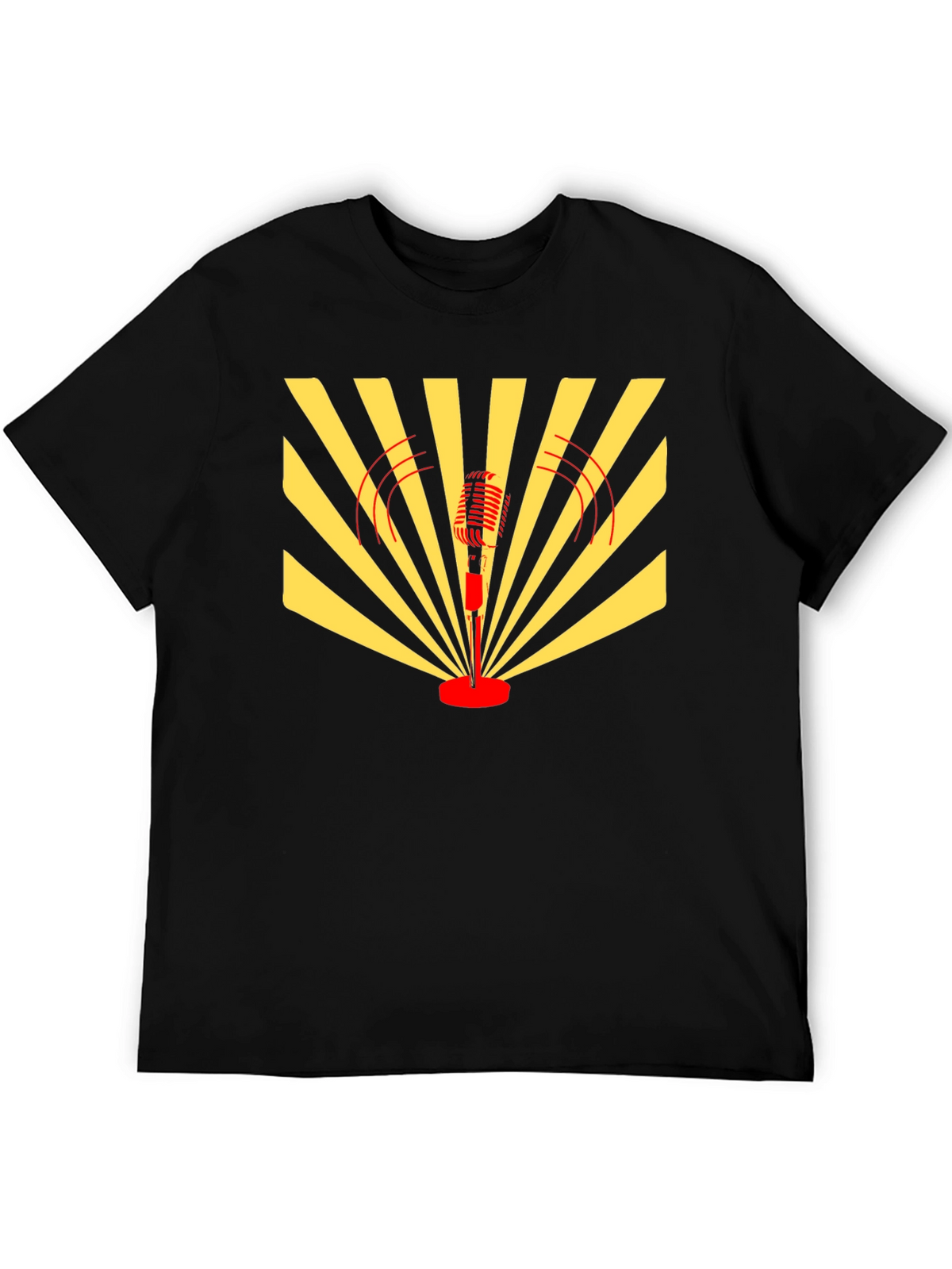Retro Microphone Graphic T-Shirt