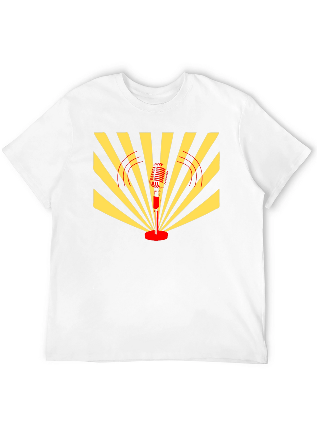 Retro Microphone Graphic T-Shirt