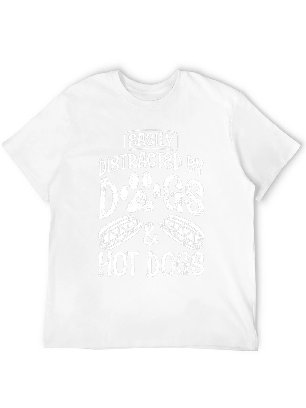 Easily Distracted By Dogs & Hot Dogs T-Shirt