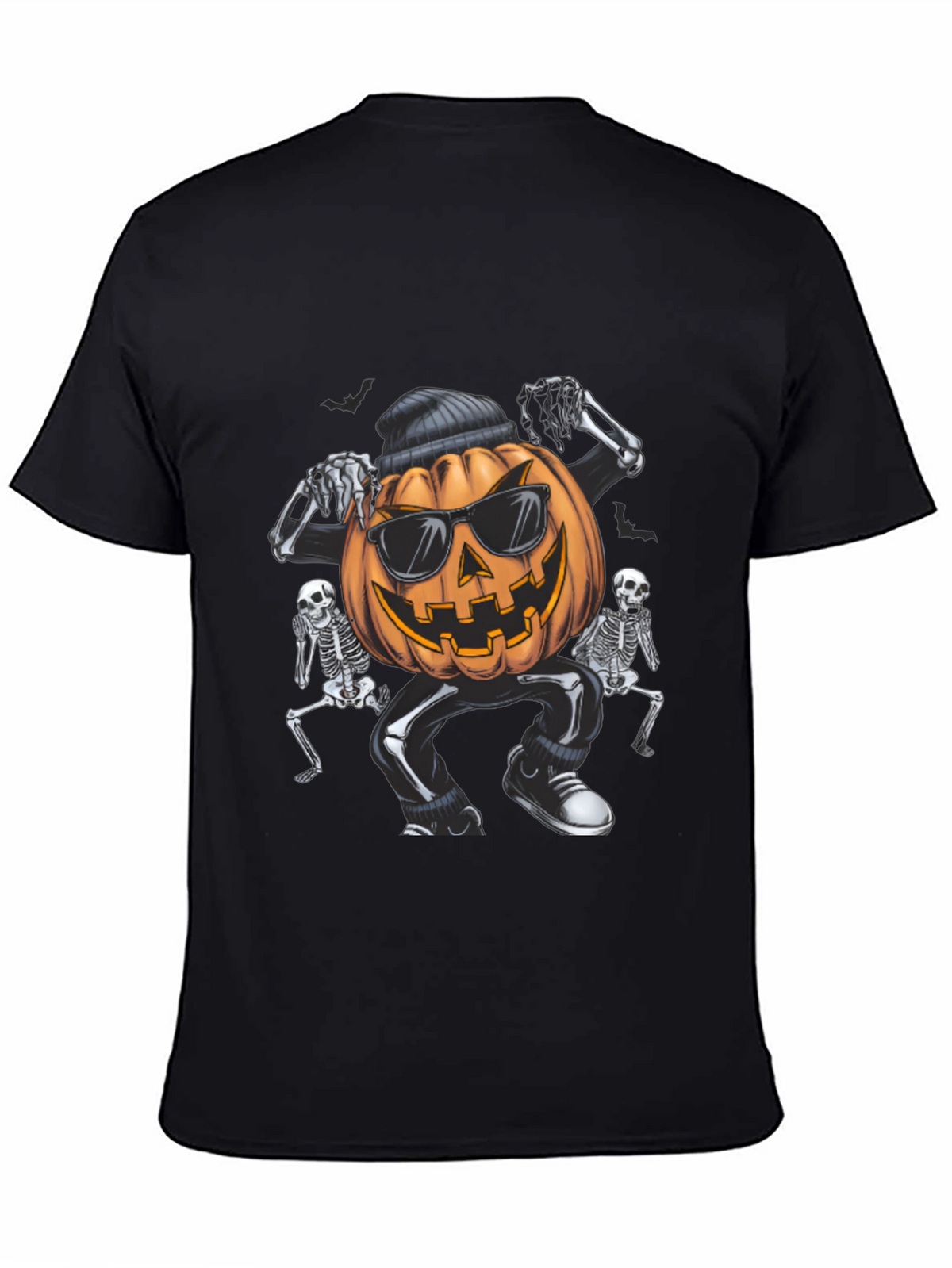 Cool Pumpkin Gangster Halloween Graphic T-Shirt
