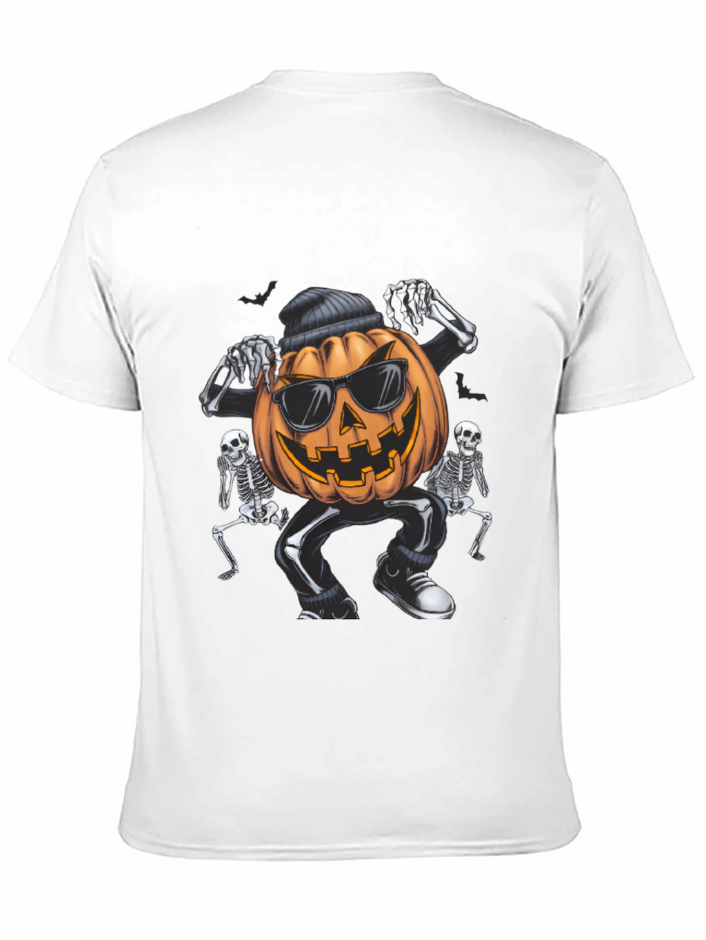 Cool Pumpkin Gangster Halloween Graphic T-Shirt