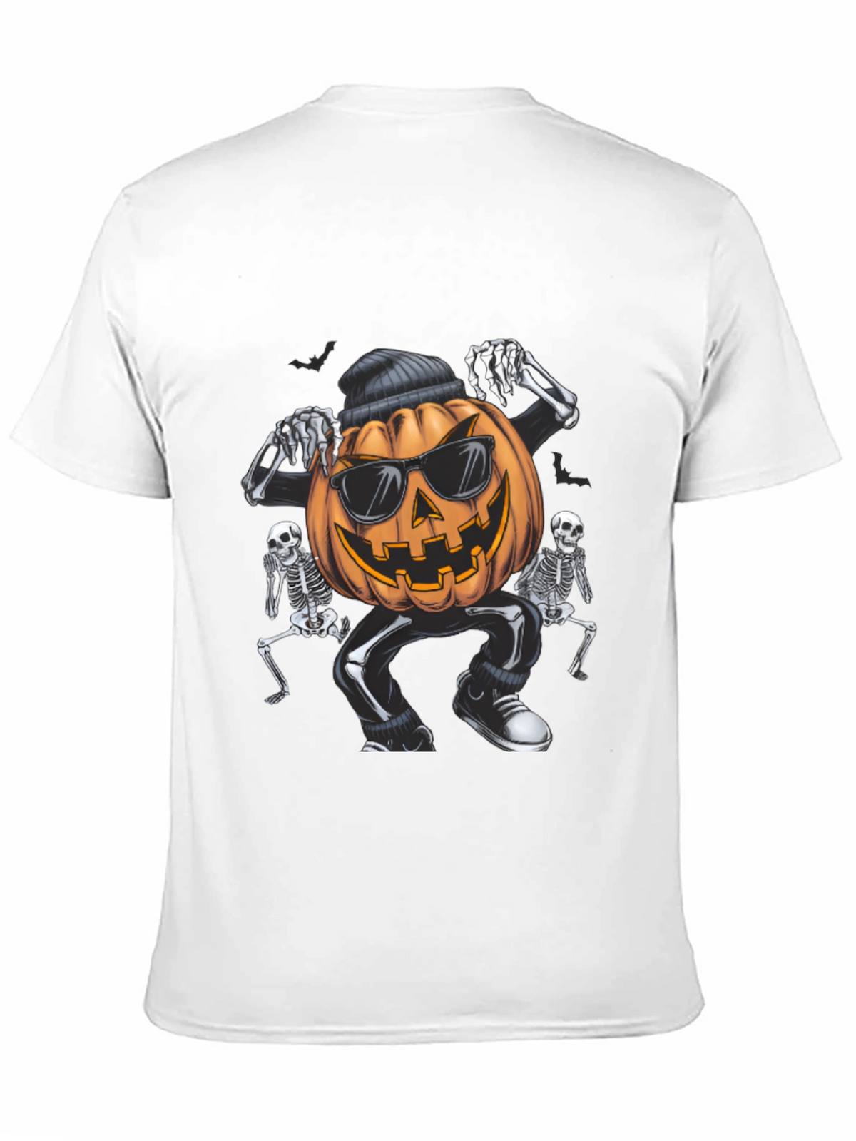 Cool Pumpkin Gangster Halloween Graphic T-Shirt
